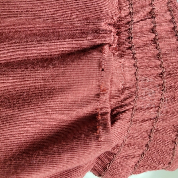 Brick Red Maxi Skirt with Pockets - Picture 3 of 5